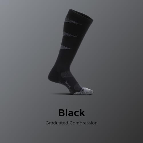 Feetures Compression Knee High Socks - Graduated Compression Socks for Women & Men - (1 Pair) - color: Black, size: X-Large