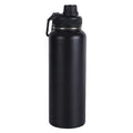 Wide Mouth Insulated Sports Water Bottle,Double wall Stainless Steel Vacuum flask with Leakproof Lid (Black, 40 Ounces) - size: 40 Ounces