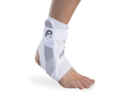 AIRCAST A60 Ankle Support Brace, Right Foot, White, Large (Shoe Size: Men's 12+ / Women's 13.5+) - color: White (Right Foot), size: Large