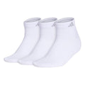 adidas Women's Cushioned Socks 3 Pairs - color: White/Clear Onix Grey/3.0/Low Cut, size: Medium, style: Low Cut