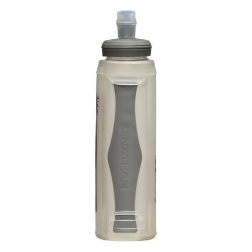 Nathan - Pinnacle 14oz Soft Flask Finish Lime/Reflective Silver OSFM - color: Lime Green, style: 14oz