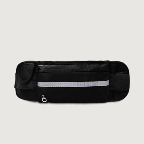 Running Waist Pack, Running Belts for Women and Men for Hanging Mobile Phone Water Bottle with Adjustable Strap for Exercise(Black) - color: black