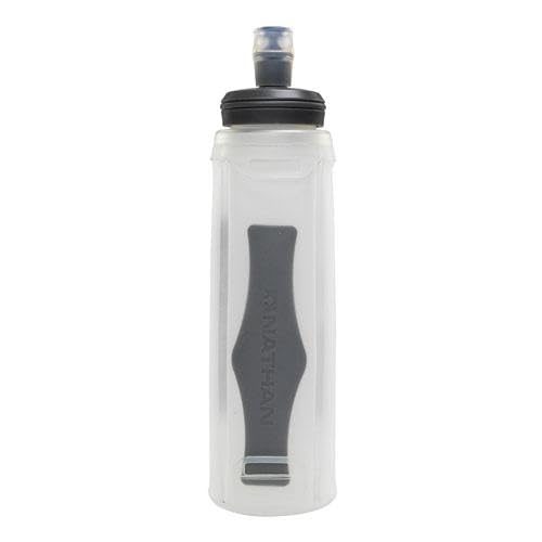 Nathan Soft Flask with Bite Top, Collapsible Running Water Bottle for Hydration, Flexible Soft Flask, 14 oz - size: 14 Ounces