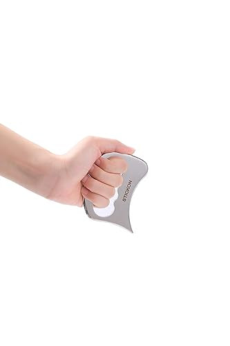STICKON Stainless Steel Gua Sha Scraping Massage Tool IASTM Tools Great Soft Tissue Mobilization Tool (STICKON-08)