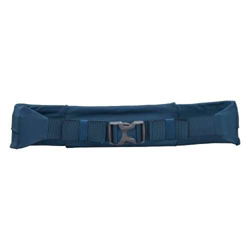 Nathan Running Belt Adjustable Fit Zipster, Zippered, Weather-Resistant Pocket & Two Quick-Stash Pockets for Running Gear, Running Fanny Pack, Walking, Hiking, Gym - color: Marine Blue