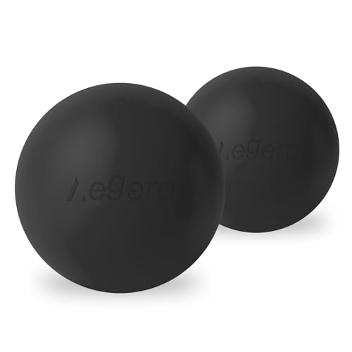 Massage Lacrosse Balls for Myofascial Release (2Pack,Black) - color: Black