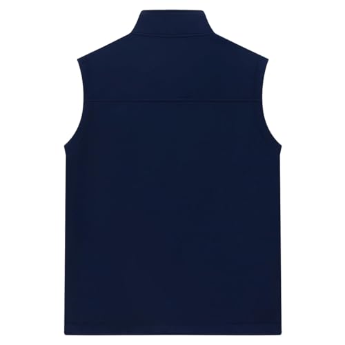 Msmsse Men's Outerwear Lightweight Vest Standing Collar Puffer Sleeveless Jacket for Hiking Running Golf - color: A-dark Blue, size: Small