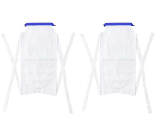 Comfortable Reusable Medical Large Ice Bags, Refillable Ice Packs with 4 Adjustable Ties for Cold Therapy, Muscle Pain Relief and Ankle, Knee, Neck, Shoulder Injuries (2 Pack)