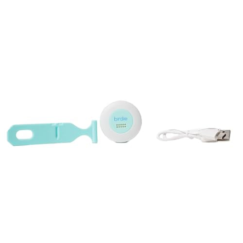 She's Birdie - The Original Personal Safety Alarm Disc for Bikes, Hikes, and Late Nights - Loud Siren, LED Light for Extra Visibility, Rechargeable, Handsfree, Lightweight, Water Resistant (Aqua) - color: Aqua