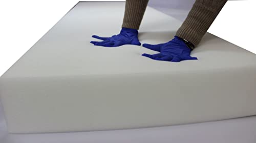 Mybecca Upholstery Foam Cushion Sheet Medium Density 6" X 24" X 72" - color: Medium Density, style: Modern