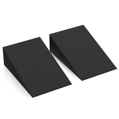 Yoga Wedge Block Inlisy Foam Squat Wedges Slant Board, 2 Pcs Calf Stretcher