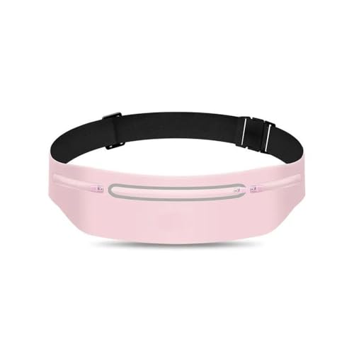 Water Resistant Running Belt for Men & Women, Reflective Sports Waist - color: Pink
