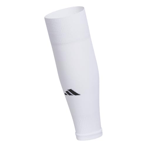 adidas Metro Soccer Socks or Calf Sleeves 1 Pair - color: White/Black/Calf Sleeve, size: Large, style: Calf Sleeve