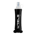WRELS Soft Running Water Flask Soft Flasks Collapsible Soft Water Bottles Small BPA-Free for Sports Hiking Hydration Pack 5oz/8oz/17oz(BLACK,8oz) - color: Black, style: 250ml/8oz
