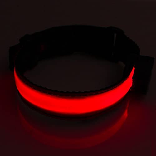 Reflective Running Gear LED Armband Rechargeable - color: Red