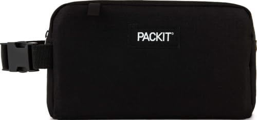 PackIt Freezable Snack Box, Black - color: Black, size: Medium