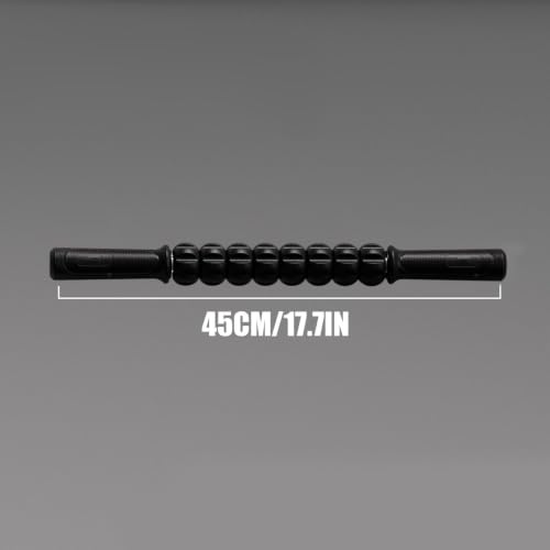 Massage Roller, Multi-Functional Body Massager, Leg Roller Stick - color: Black
