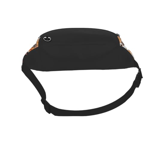 Dujiea Fanny Pack, Cute Cartoon Cats Waist Bag With Headphone Hole Belt Bag Adjustable Sling Pocket Fashion Hip Bum Bag For Women Men Kids Outdoors Casual Travelling Hiking Cycling - color: Cute Cartoon Cats