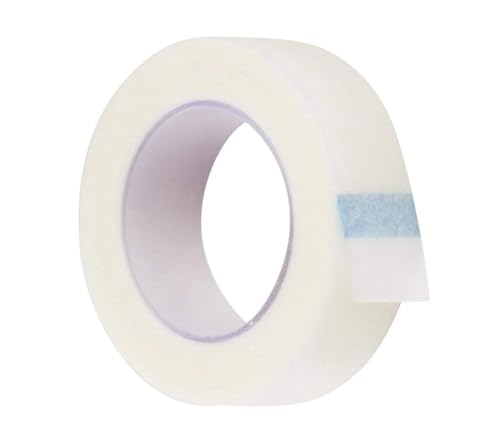First Aid Paper Medical Tape with Dispenser – 1/2 Inch x 10 Yards, Microporous Waterproof Surgical Tape, Self-Adhesive Nonwoven Tape for Wound Care (Pack of 8)