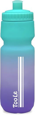24oz Bike Water Bottle, Cycling Squeeze Water Bottle Leakproof BPA Free - color: A-Purple