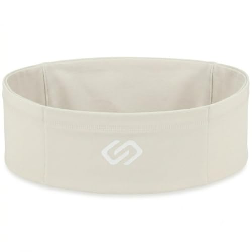 Sporteer VersaSlim Low-Profile Running Belt, Gym Waist Pack, Off-White, S - color: Off-White, size: Small