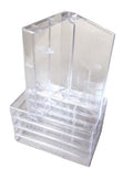 Cassette Tape Storage Cases, Clear Plastic (5)