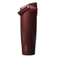 Owala FreeSip Sway Stainless Steel Water Bottle 40 oz Black Cherry - color: Black Cherry, size: 40 Ounces