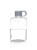 Portable Flat Water Bottle, 12.2 oz, Gray - color: Gray, size: 12.2 Ounces
