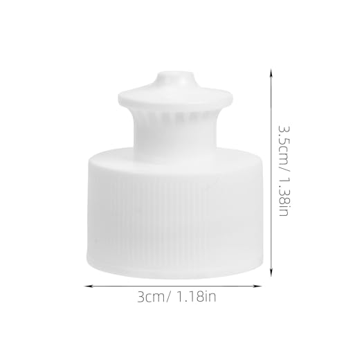 Kisangel 20Pcs Push Pull Replacement Caps, 28mm Sports Water Bottle Lids