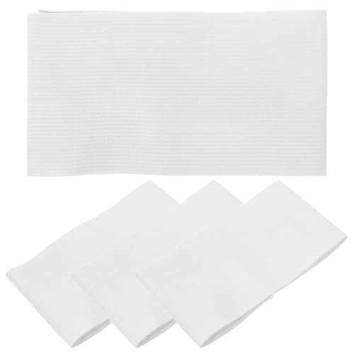 Toddmomy Captain Armband 4-Pack Blank Soccer Captain Armband Nylon Adjustable Sports Arm Band for Football Basketball Players White 17.71X2.75In