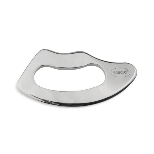 FASCIQ IASTM Tool Kiss, Soft Tissue Release and Mobilization, Stainless Steel - style: Kiss