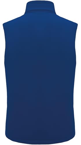 XinYangNi Men's Lightweight Softshell Golf Running Vest Outerwear Zip Up Fleece Lined Windproof Sleeveless Jacket for Hiking - color: Light Blue, size: Large