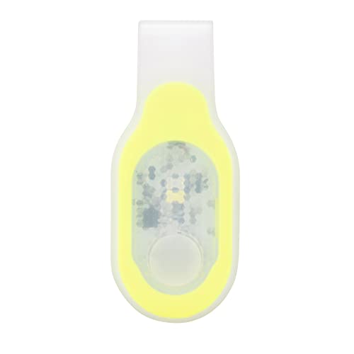 ALONEFIRE LED Flashlights Clip on Flashlight Night Safely Nursing Night Light Hands Free Strong Magnetic to Grip Clothing with a Keychain Flashlight for Walking Running Sports Outdoor Emergency - color: Yellow