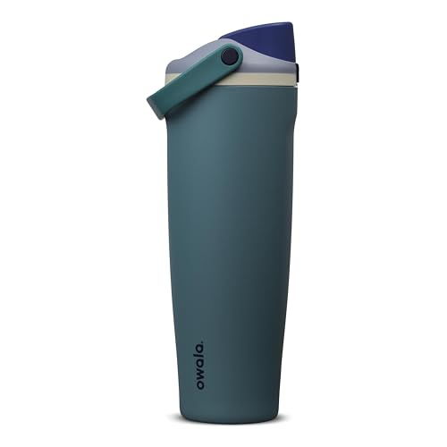 Owala FreeSip Sway Stainless Steel Water Bottle 40 oz Denim - color: Denim, size: 40 Ounces