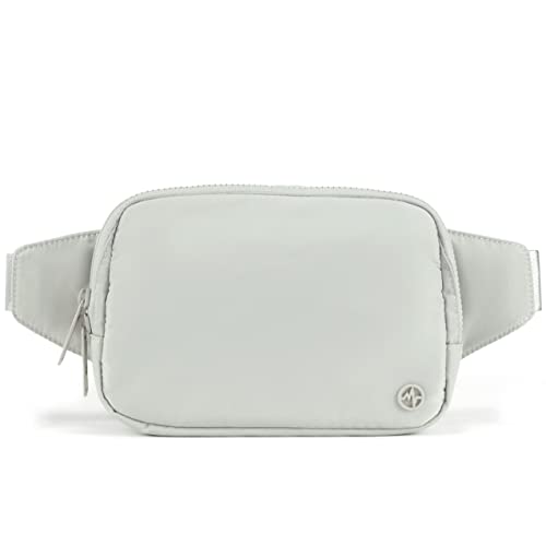 Pander Belt Bag Large 2L, Nylon Fanny Pack Purse for Women and Men with Adjustable Strap - color: Seal Grey