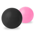 Massage Lacrosse Balls for Myofascial Release, (2Pack,Black and Pink) - color: Black /Pink