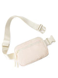 WESTBRONCO Fanny Packs for Women Men, Belt Bag with 4 Zipper Pockets, Fashion Waist Packs, Lightweight Crossbody Bags with Adjustable Strap for Workout/Running/Hiking (Beige) - color: Beige