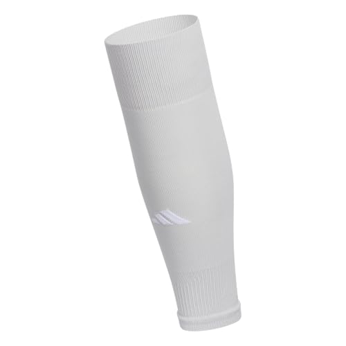 adidas Metro Soccer Socks or Calf Sleeves 1 Pair - color: Team Light Grey/White/Calf Sleeve, size: Large, style: Calf Sleeve
