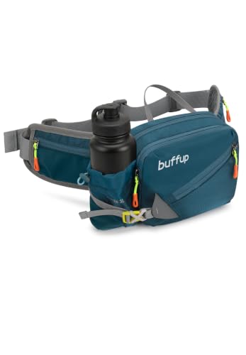Lightweight Sports Fanny Pack with Bottle Holder,Waist Pack for Hiking,Running,Cycling & Outdoor Adventures (Blue) - color: Blue