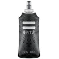 FITLY Soft Flask Running Water Bottle - Collapsible Hydration Flask - color: Black, size: 12 Ounces