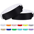100pcs Vinyl Wristbands, Disposable Waterproof Wristbands(Color : Black) - color: Black