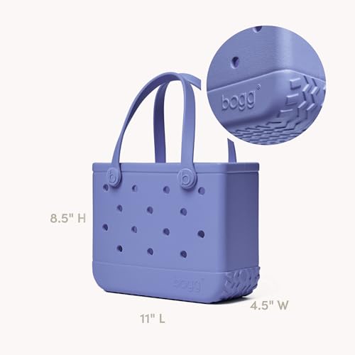 BOGG BAG Bitty Small Tote – 11” x 8.5” x 4.5” – Essential Bags for Beach, Pool, Boat, Sports, Tailgating, Cruise, Travel - color: Pretty as a Periwinkle