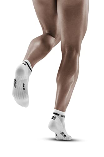 CEP Men's The Run Low Cut Socks 4.0 - Athletic Performance Socks - color: 4.0 - White, size: 3