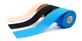 Kinesiology Mixed Set of 3 Units from axion | Different Waterproof Colours | Skin-Friendly Elastic Self-Adhesive Bandage Physio Tape | Ideal for Sports and Everyday Use, Soccer Tape - color: Mixed / 3 Rolls