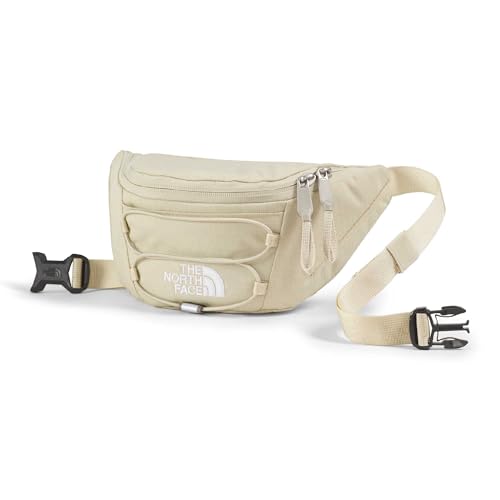 THE NORTH FACE Jester Lumbar Pack | Fanny Pack With Water Repellent Finish, 2.2 Liters, Crossbody Adjustable Strap - color: Desert Stone Dark Heather/Desert Stone