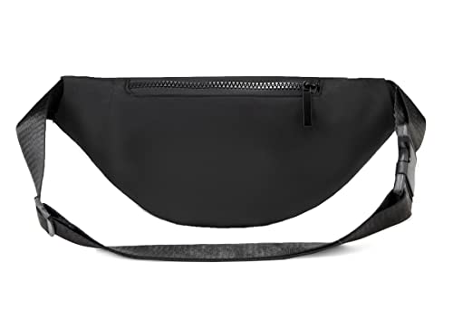Fanny Packs for Men Women Crossbody Bag, Fashion Waterproof Waist Packs for Travel Walking Running Cycling Black - color: fashion black