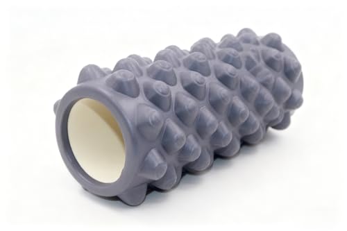 4 in 1 Foam Roller Set, Trigger Point Foam Roller with Massage Stick & Massage Ball, Deep Tissue Muscle Massage Tool for Pilates Yoga Fitness Full Body Relaxation - color: Gray