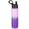Volhoply 24oz Insulated Water Bottle with Straw Lid, Lavender, 1-Pack - color: Lavender