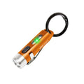 M1 Mini EDC Keychain Flashlight Clip-on Portable Safety Signal Light - color: Orange