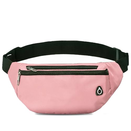Fanny Pack for Women Men,Crossbody Water Resistant Sports Waist Bag Pack - color: 1pack-pink2diy